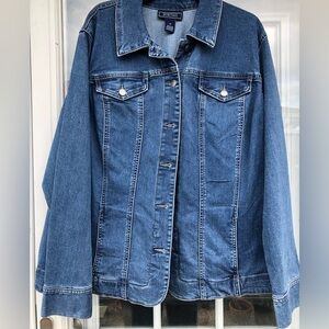 Women’s Charter Club Classic Blue Jean Jacket in 3X